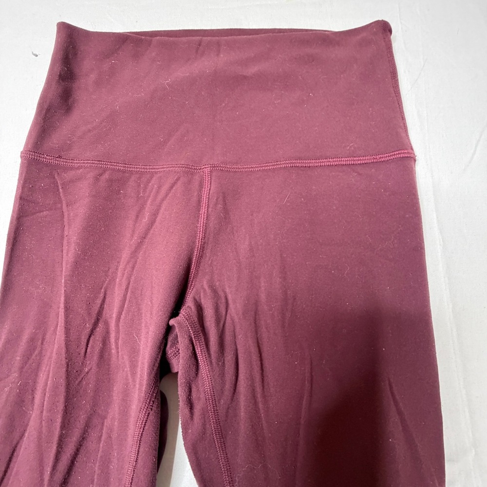 Lululemon Align High-Rise Leggings Burgundy Maroon Nulu Yoga Pants Size 4
